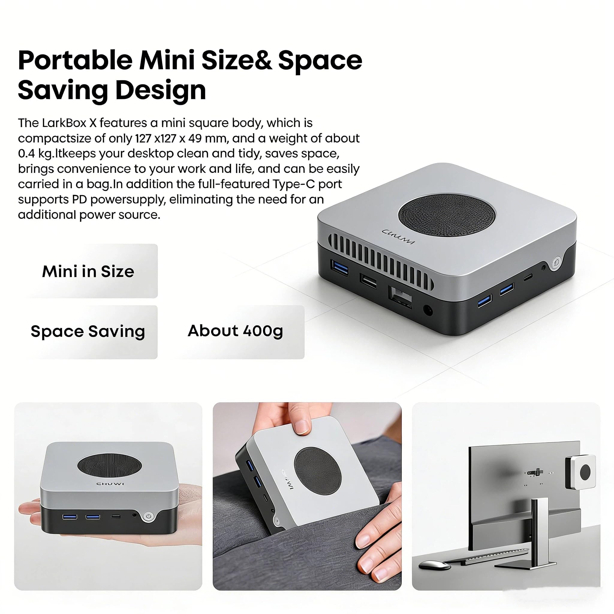 CHUWI LarkBox X Mini PC, 12GB LPDDR5 512GB SSD, Intel 12th Gen