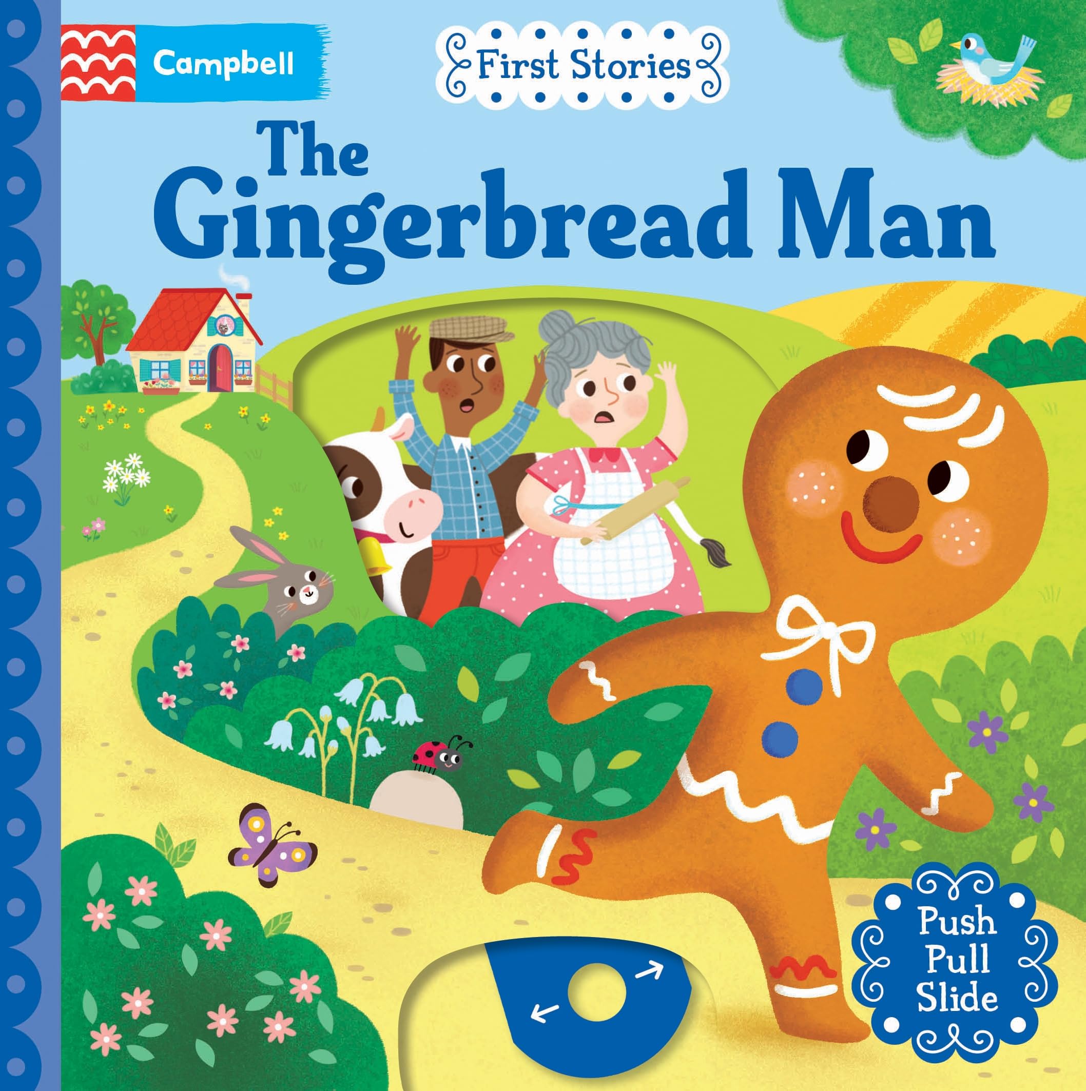 The Gingerbread Man: A Push, Pull, Slide Book (Campbell First Stories)