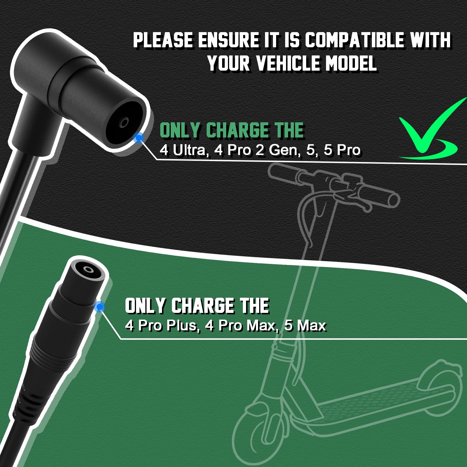 54.6V 2A Chargeur Trotinette Electrique pour Xiaomi 4 Ultra, 4 Pro 2nd Gen, 5, 5 Pro, Chargeur Universel pour Les Batteries Lithium de 48V, Chargeur Rapide