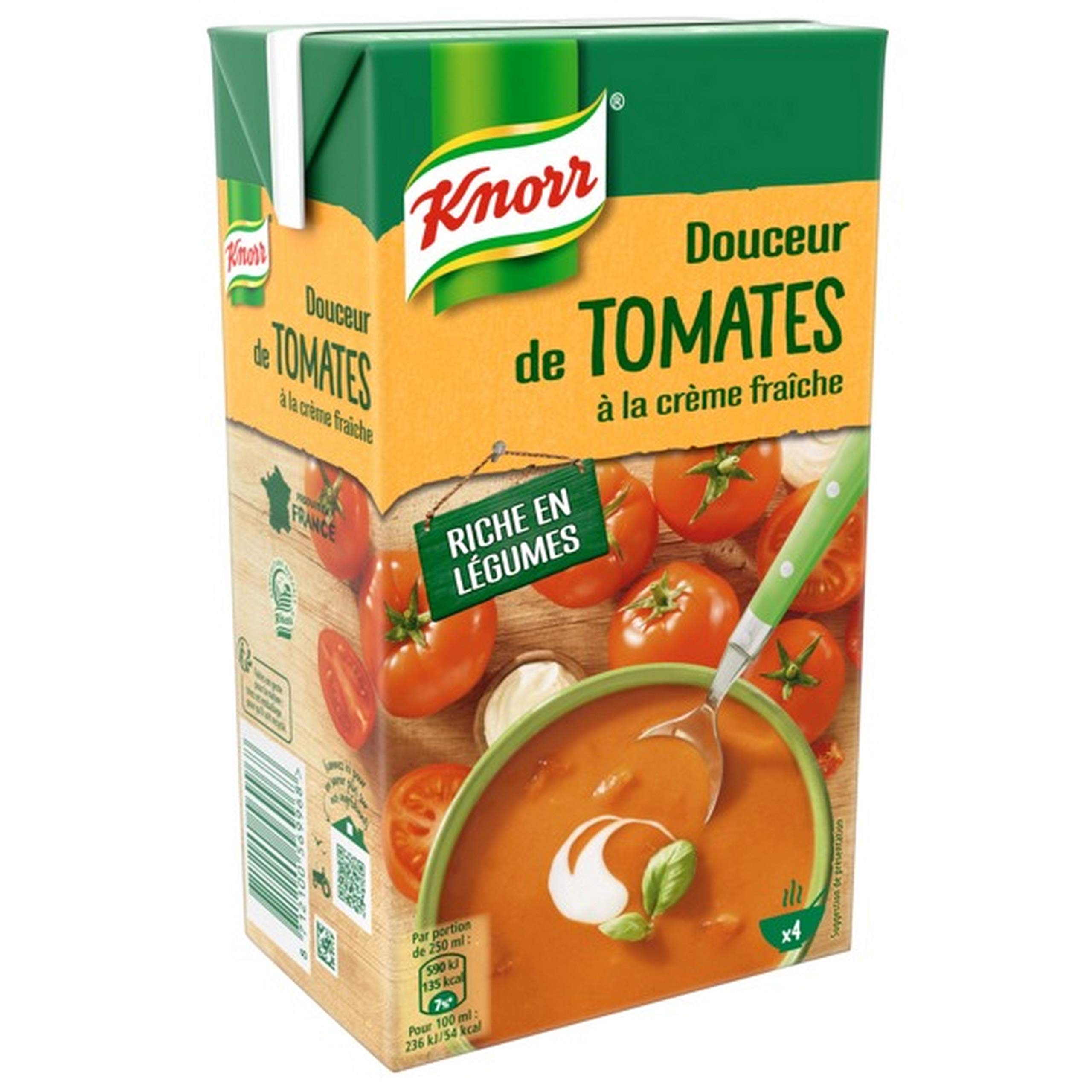 Knorr Soupe Douceur de Tomates à la Crème Fraîche 1 L