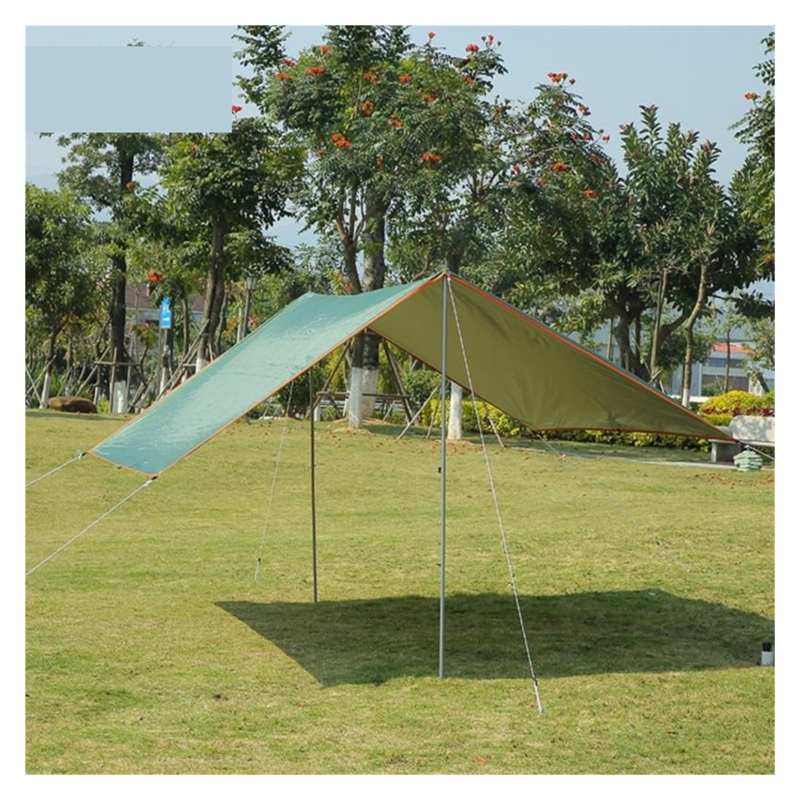 5x3 mètres 4x3 mètres 3x3 mètres Bâche imperméable Tente Ombre Ultralégère Auvent de Jardin Pare-Soleil Auvent de Camping Extérieur Abri Soleil de Plage Touristique Pour RandonnéE Plage Pique-Nique(Gr