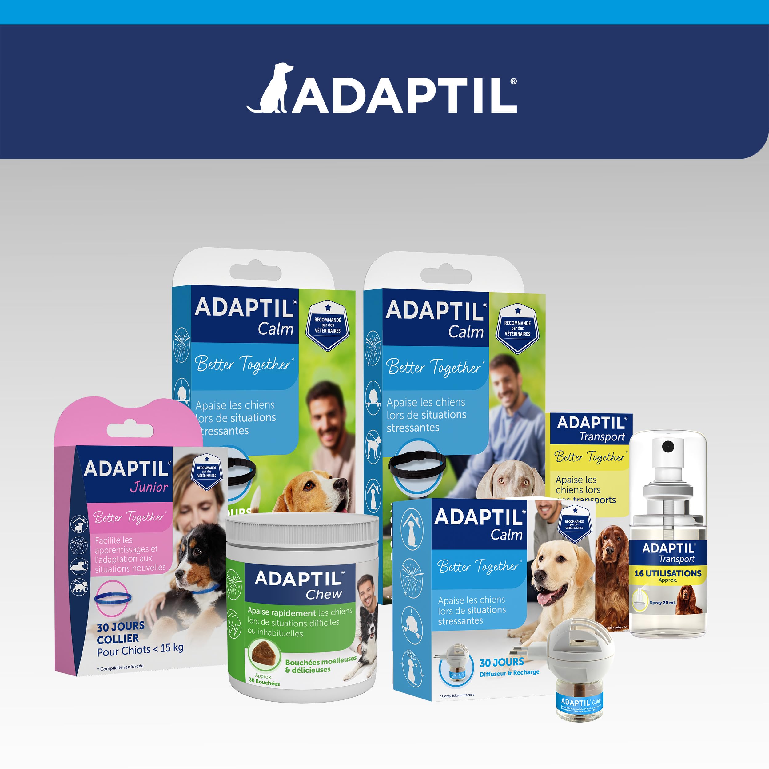 ADAPTIL Calm – Anti-stress pour chien – Diffuseur + Recharge 48 ml