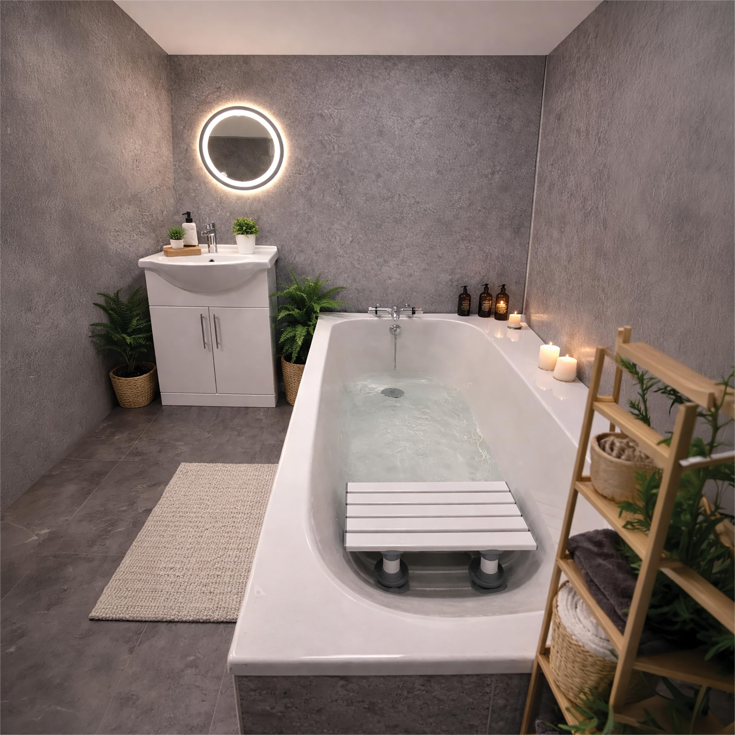 Aidapt Asiento de Baño de Plástico Medina 152 Mm - 1 unidad