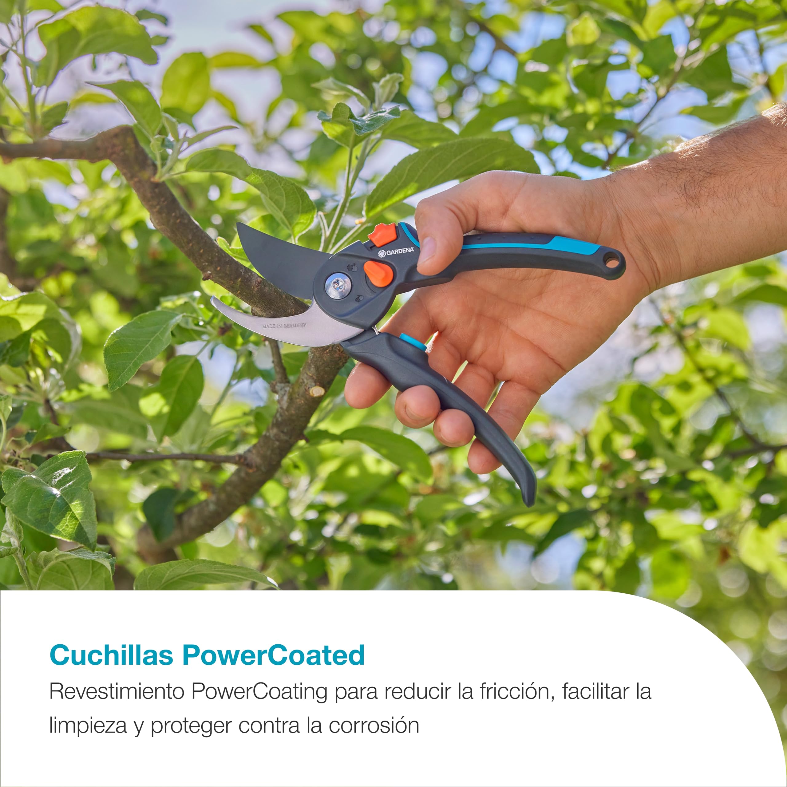 Gardena PremiumCut Pro Flex Tijeras de podar: Bypass, madera verde, 24 mm de diámetro de corte, mango ErgoTec con empuñadura suave, hojas de acero afiladas con precisión (12252-20)