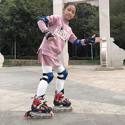 Miniatura 5 de BOSONER Rodilleras para niñosjóvenes, coderas, equipo de protección para patines de ruedas, ciclismo, BMX, bicicleta, patinaje, patinaje en línea,