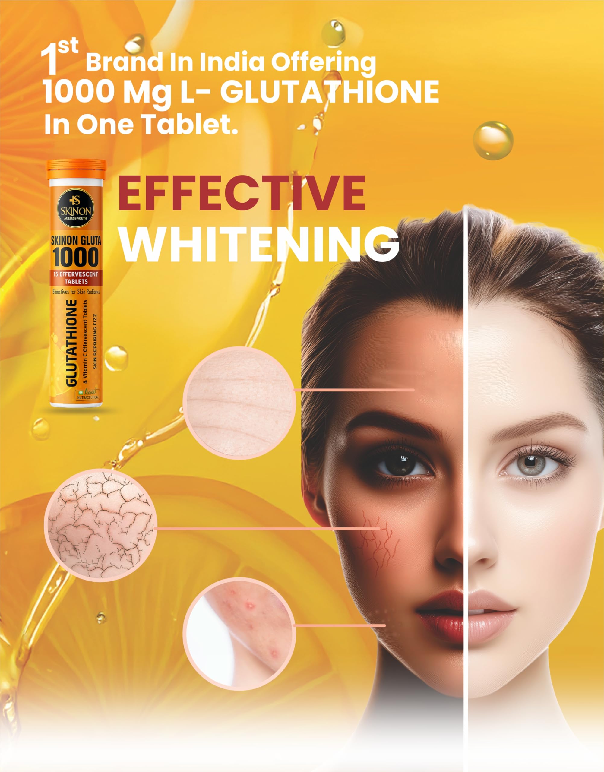 l-glutathione skin whitening effectiveness Ethiglo + Tablets for Health: Buy box of 2.0 Packs at best price in India L-Glutathione Capsule Liver Health Powerful