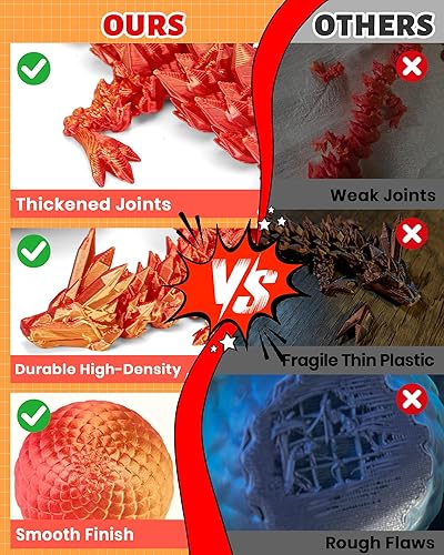 Miniatura 71 de TBOLINE - Huevo de dragón impreso en 3D, animal de cristal articulado, juguete para la ansiedad para adolescentes, niños y niñas, piezas míticas