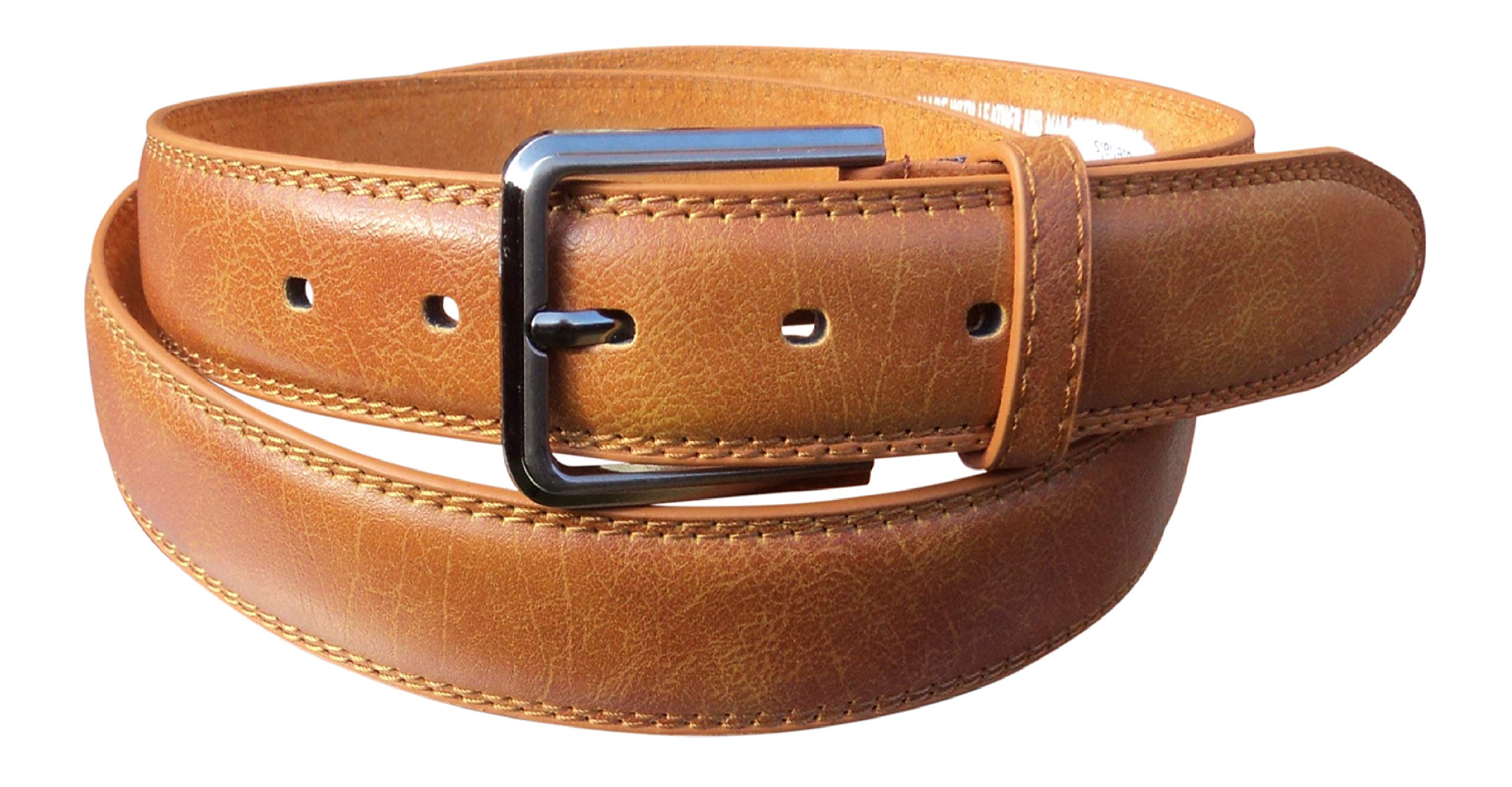 GENTS BELTS UK Men's Leather Belt, 1.25'' Wide, Trouser Belts for Men (XXL)