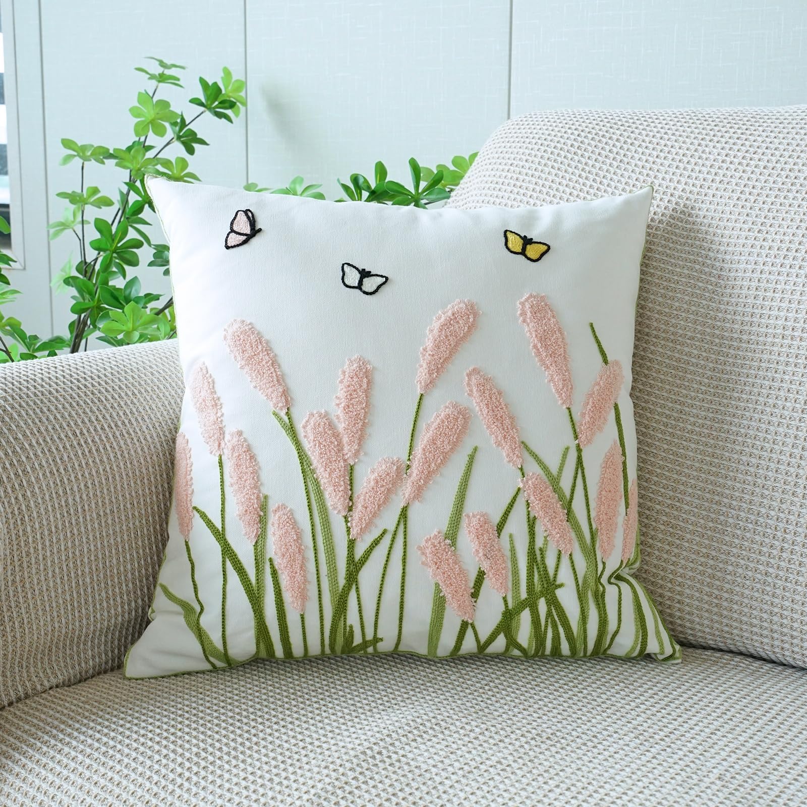 Housse de coussin en coton vctops au design touffeté haut de gamme