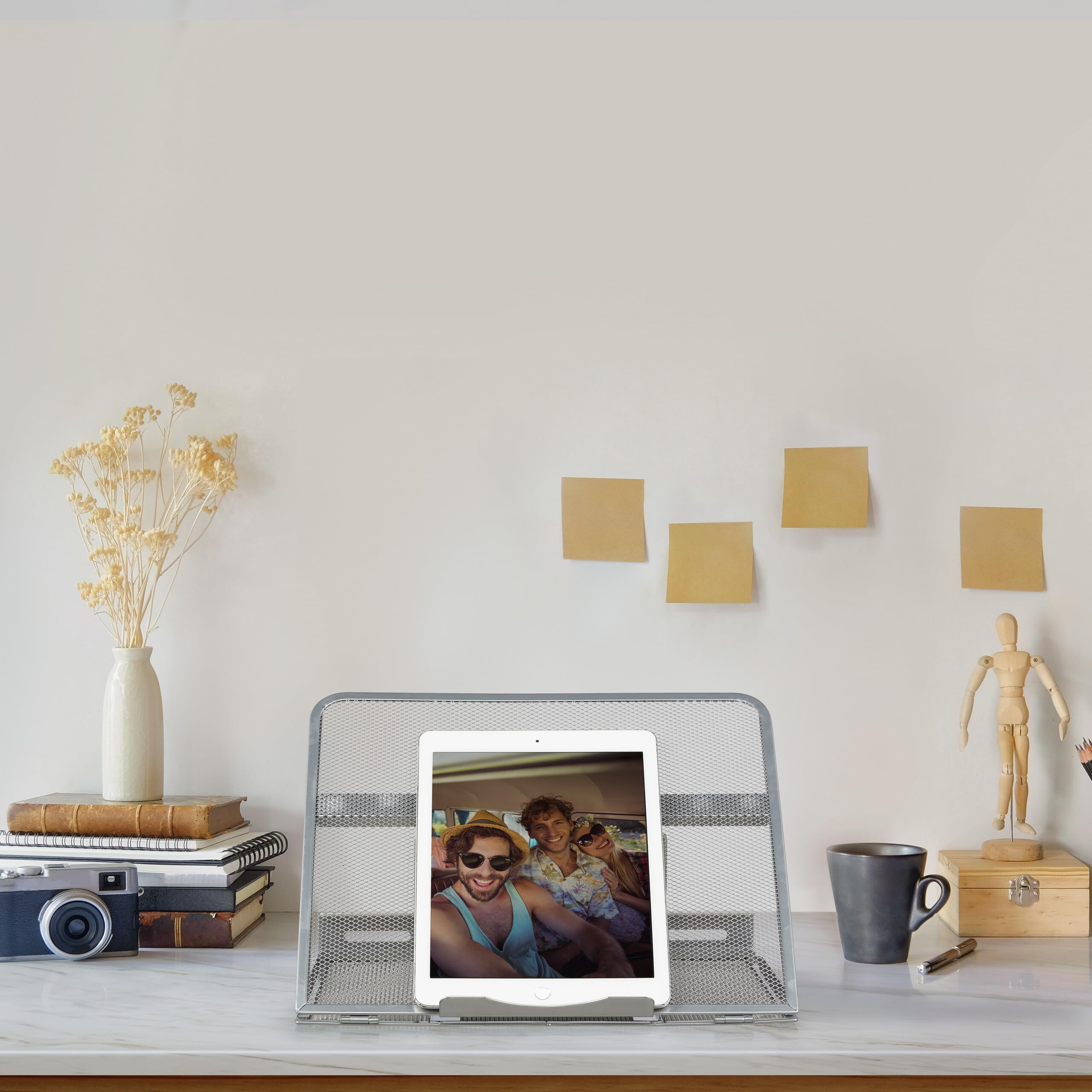 Supporto Laptop Regolabile In Acciaio - Ventilato E Pieghevole - Per Notebook Fino A 14 Pollici