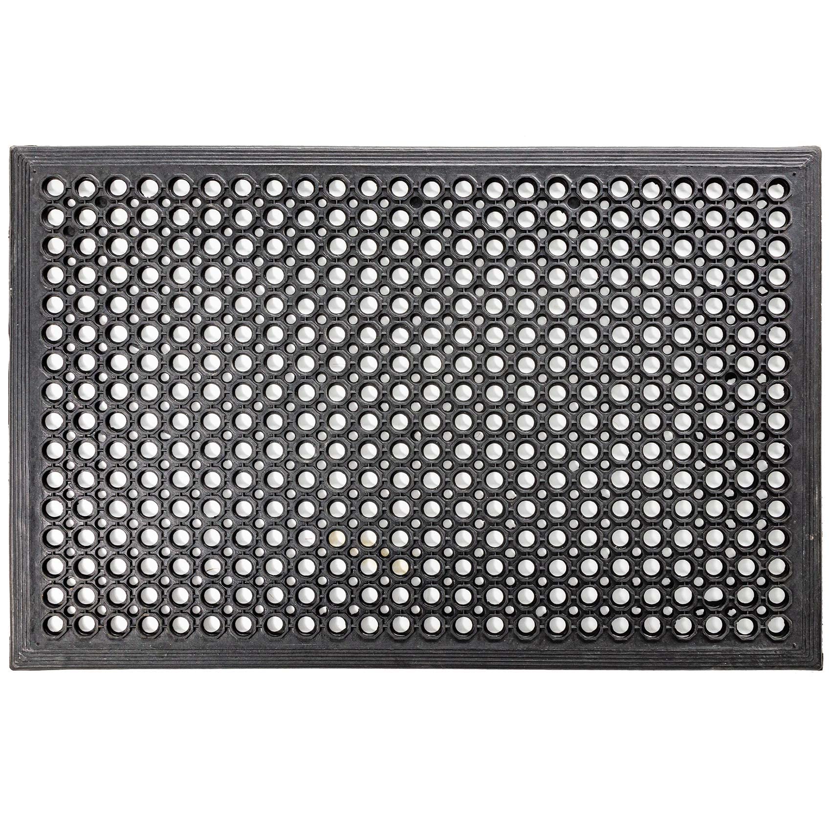Deurmat 46 x 70 cm, vuilvangmat, antislip, grijs