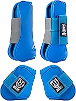 Vista 1 de Harrison Howard Botas de Tendón para Caballo Frente Abierto/Bota de Menudillo para Caballo Botas Protectoras para Salto, Equitación en Senderos