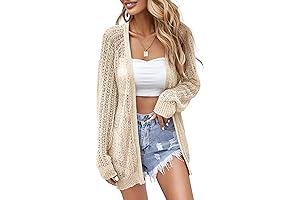 Exquisite Crochet Long Cardigan