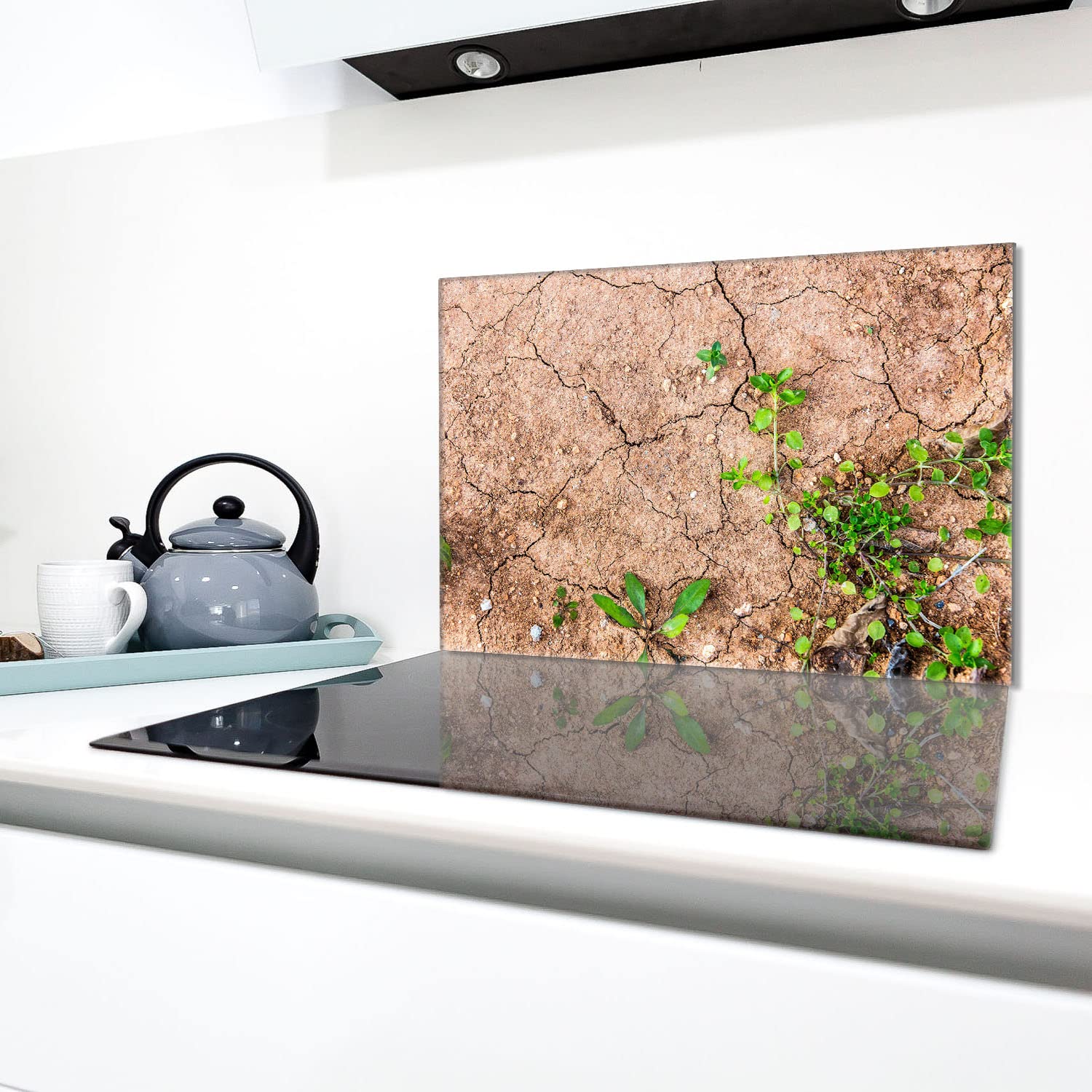 DarHaus Kookplaat afdekplaat 80 x 52 cm keramische afdekking