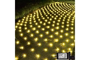 Outdoor String Mesh Lights, 300 LEDs Xmas Tree Lights Net, Warm White