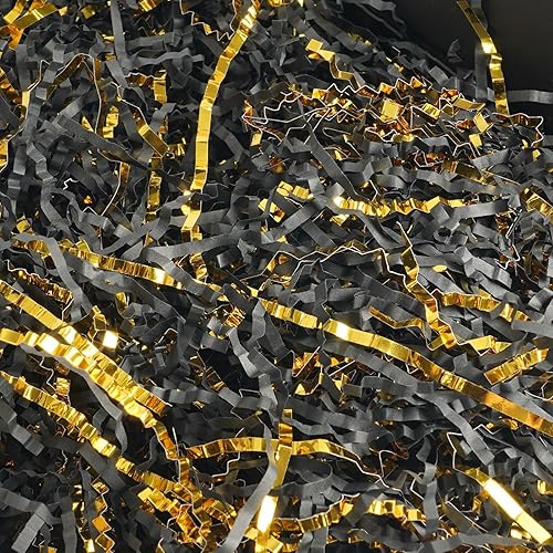 Miniatura 10 de Uptotop - Relleno de papel triturado de corte arrugado de 4 oz para envolver regalos y rellenar cestas, blanco, para cumpleaños, Navidad, Acción