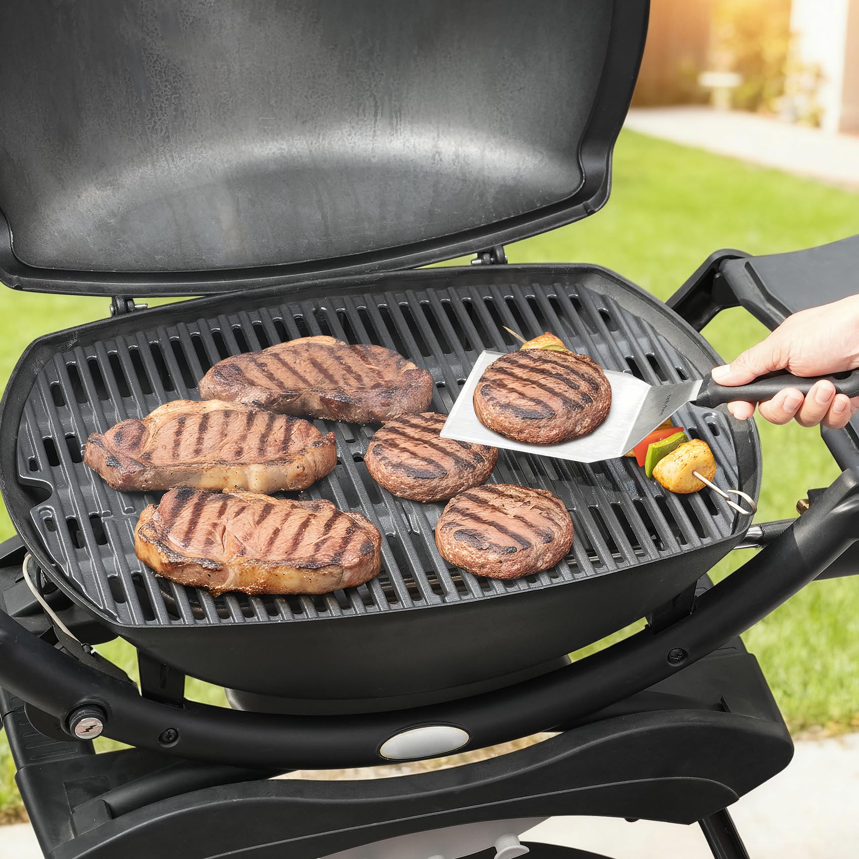 GriHero 6559 Grille de cuisson en fonte pour barbecue Q200, Q220, Q240