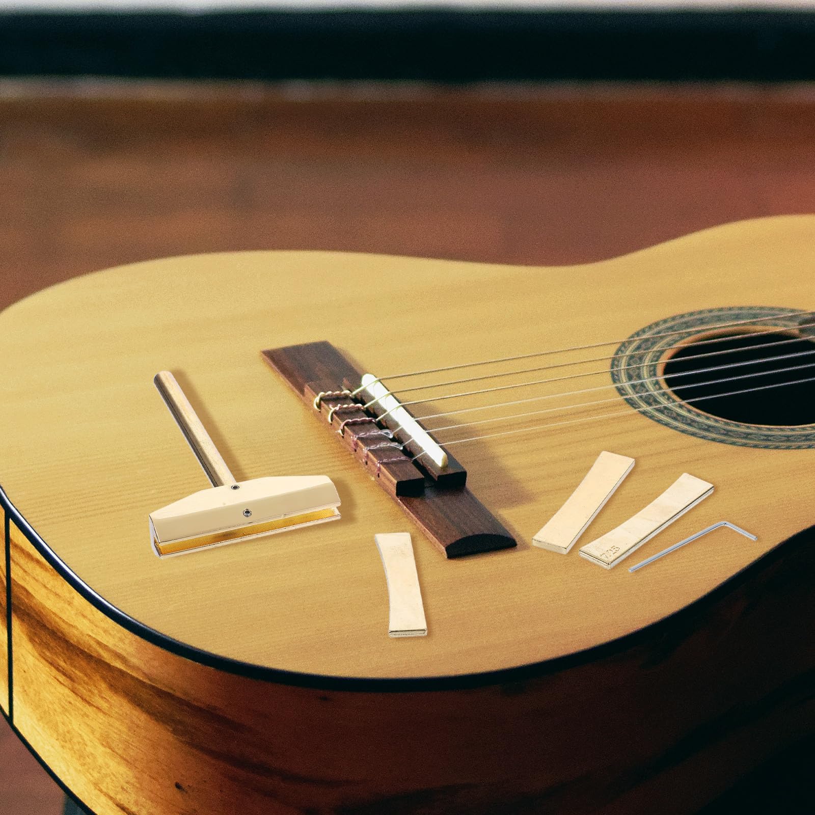 ibasenice 2 Juegos De Kit De Instalación De Trastes Suministro Musical Para Mujeres Hombres Inserciones De Trastes De Guitarra Herramientas Suministros De Reparación De Guitarra