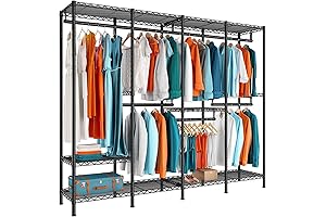 Raybee Heavy Duty Covered Clothes Rack