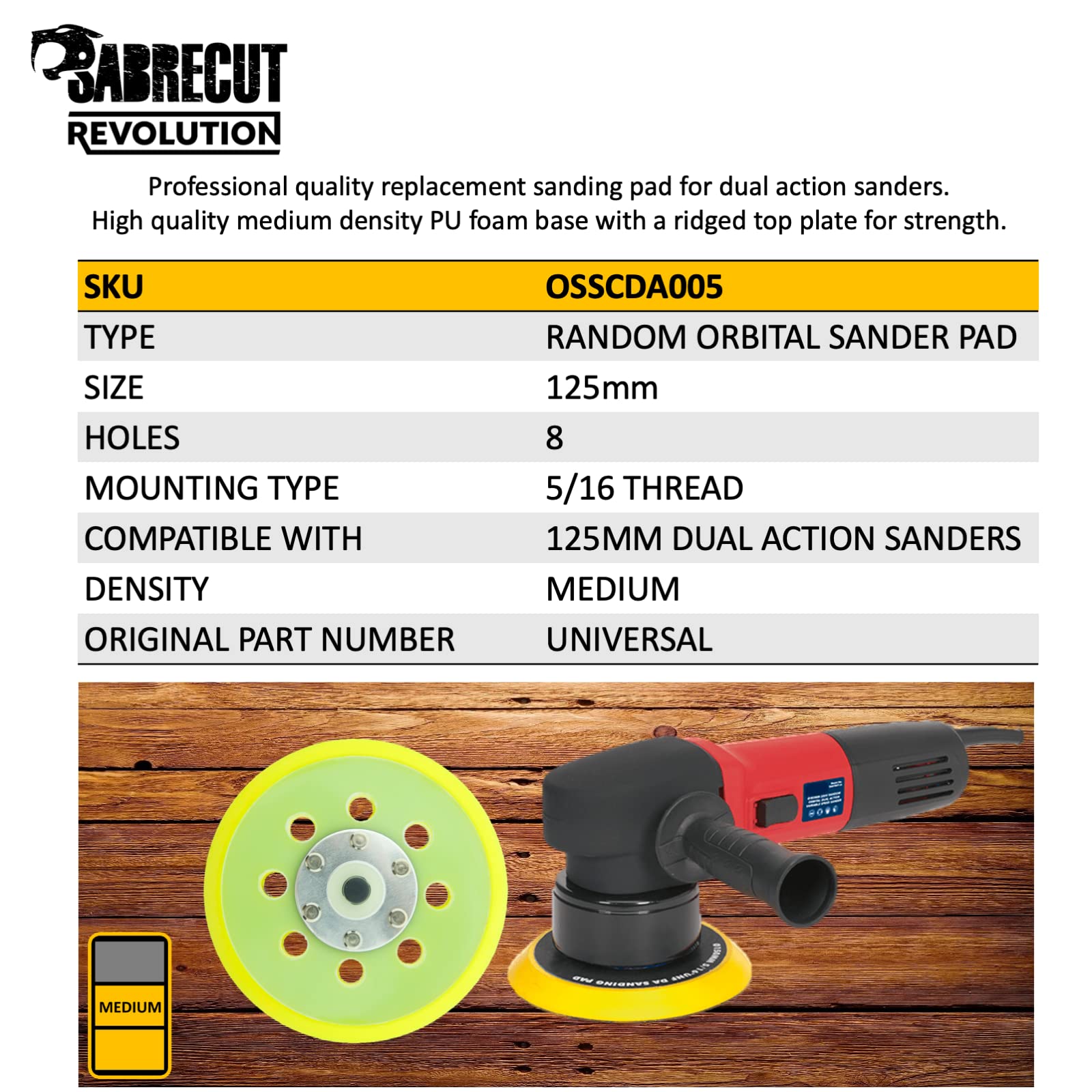 Skil Mm 45428Filetage 52Trous Moyenne Densité AléAtoire Ponceuse