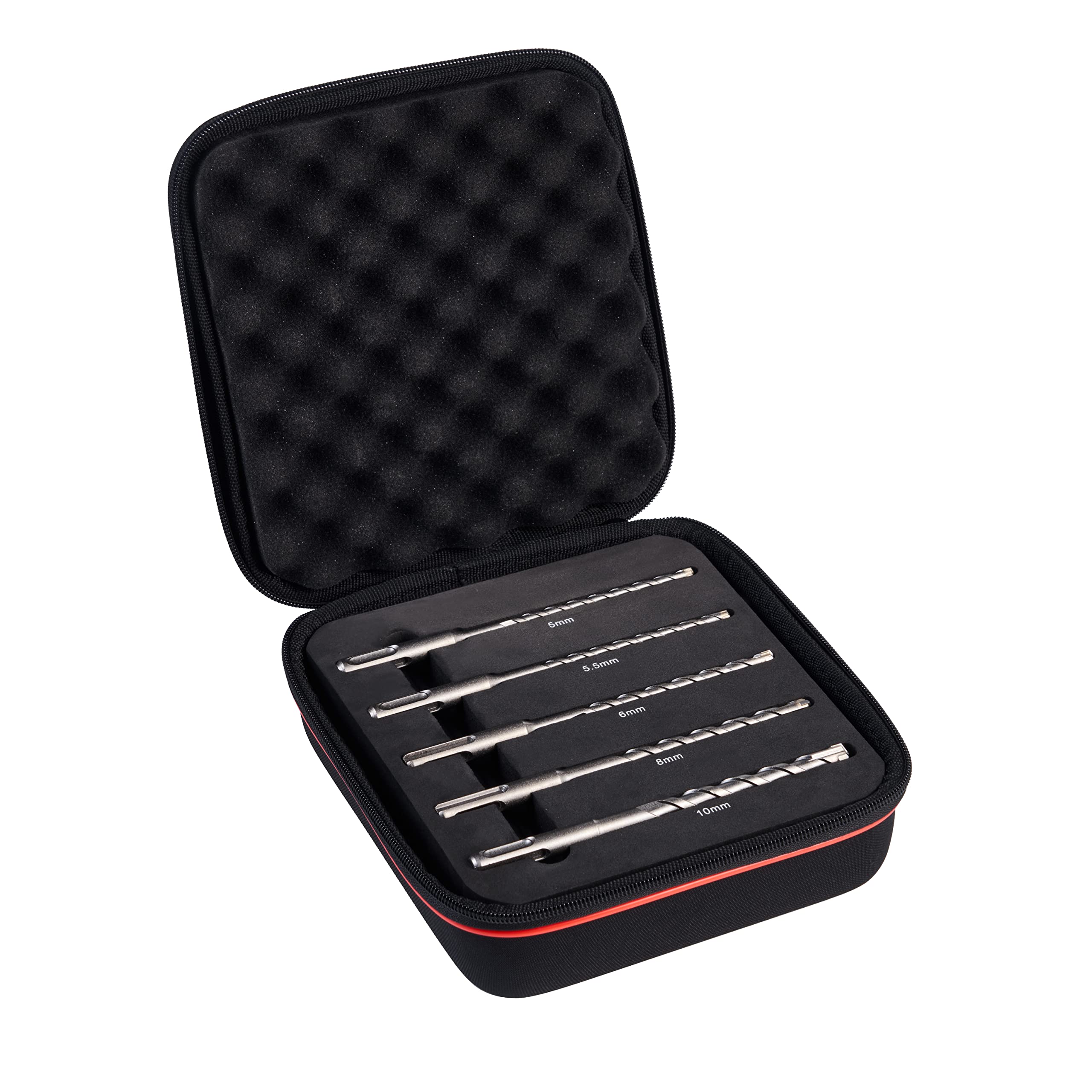 Starrett SDS Plus - Kit di punte per trapano KBPXK05 PGM approvato in metallo duro a 4 punte punte per martello per flauto in calcestruzzo