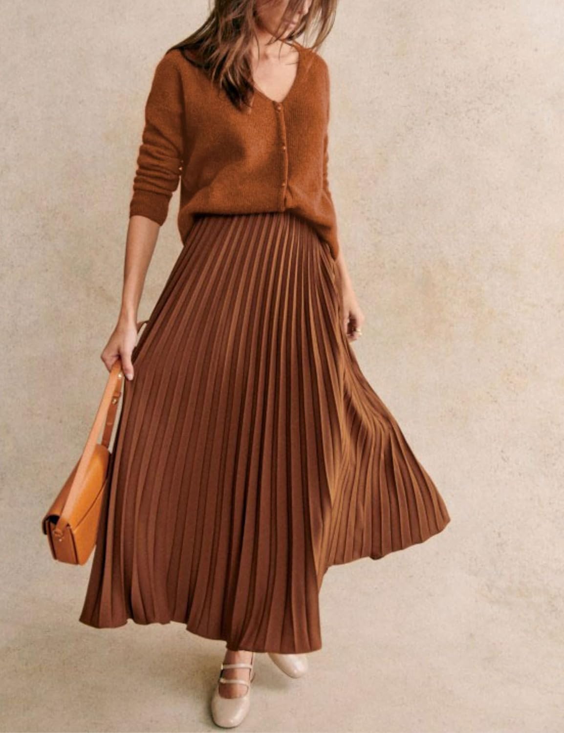 Lviefent Women Knit Cardigans Casual V Neck Long Sleeve Button Down Sweater Cardi Jumper Layer Top - Image 7