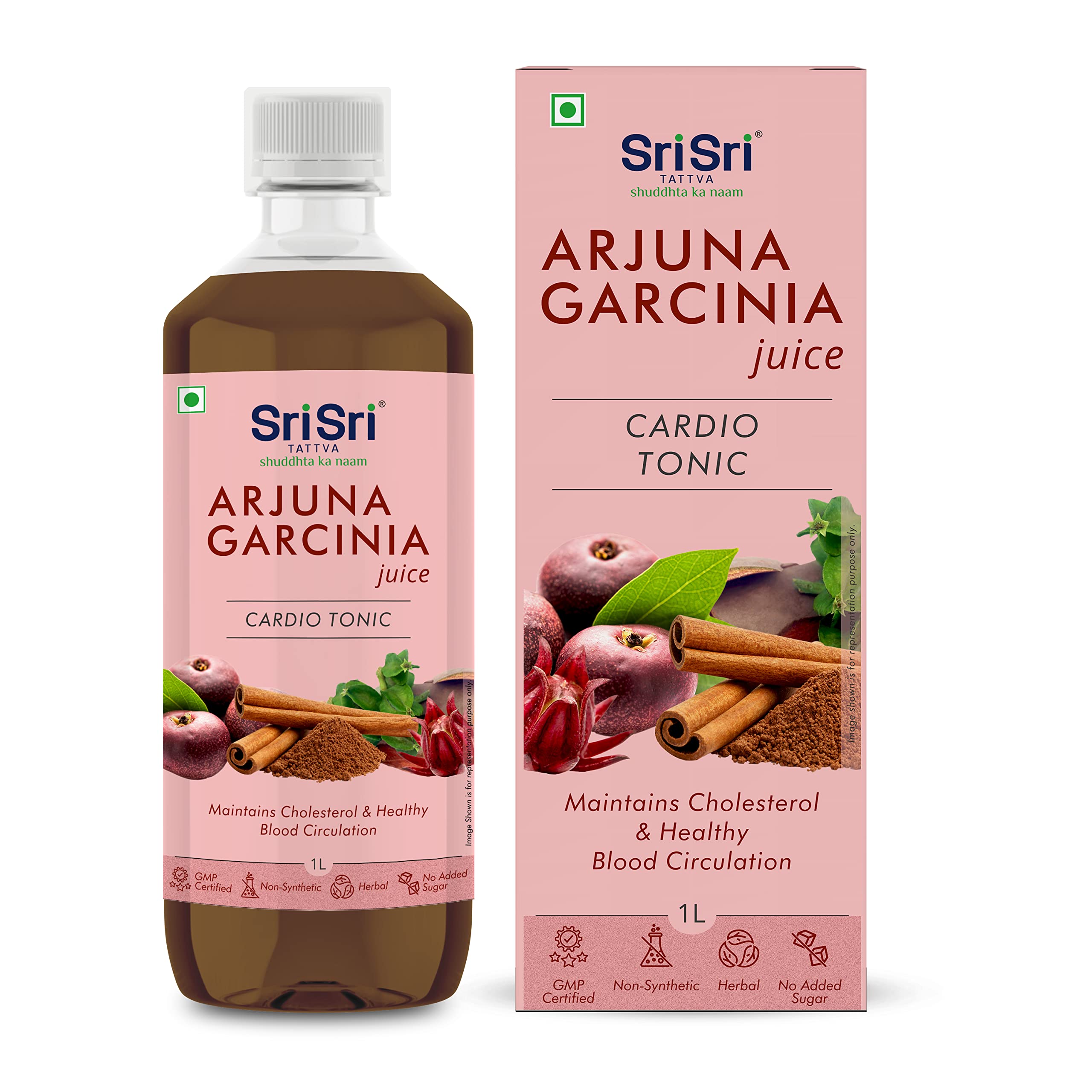 Sri Sri TATTVA shuddhta ka naam Arjuna Garcinia Juice - Cardio Tonic, 1L (B0BLYPM77Q) Amazon Price History, Amazon Price Tracker