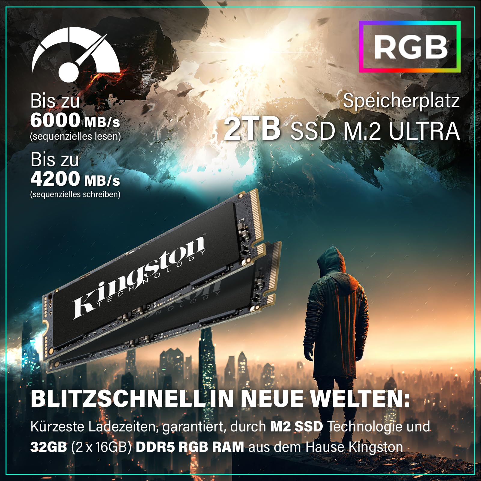 Greed® MK5 Pro - High End Gaming PC - Intel Core i9 12900KF + Nvidia Geforce RTX 5080 16GB - Schneller RGB Computer + 4K Raytracing Rechner - 5,2 GHZ - 32 GB DDR5 RAM - 2TB SSD - WLAN + W11 Pro