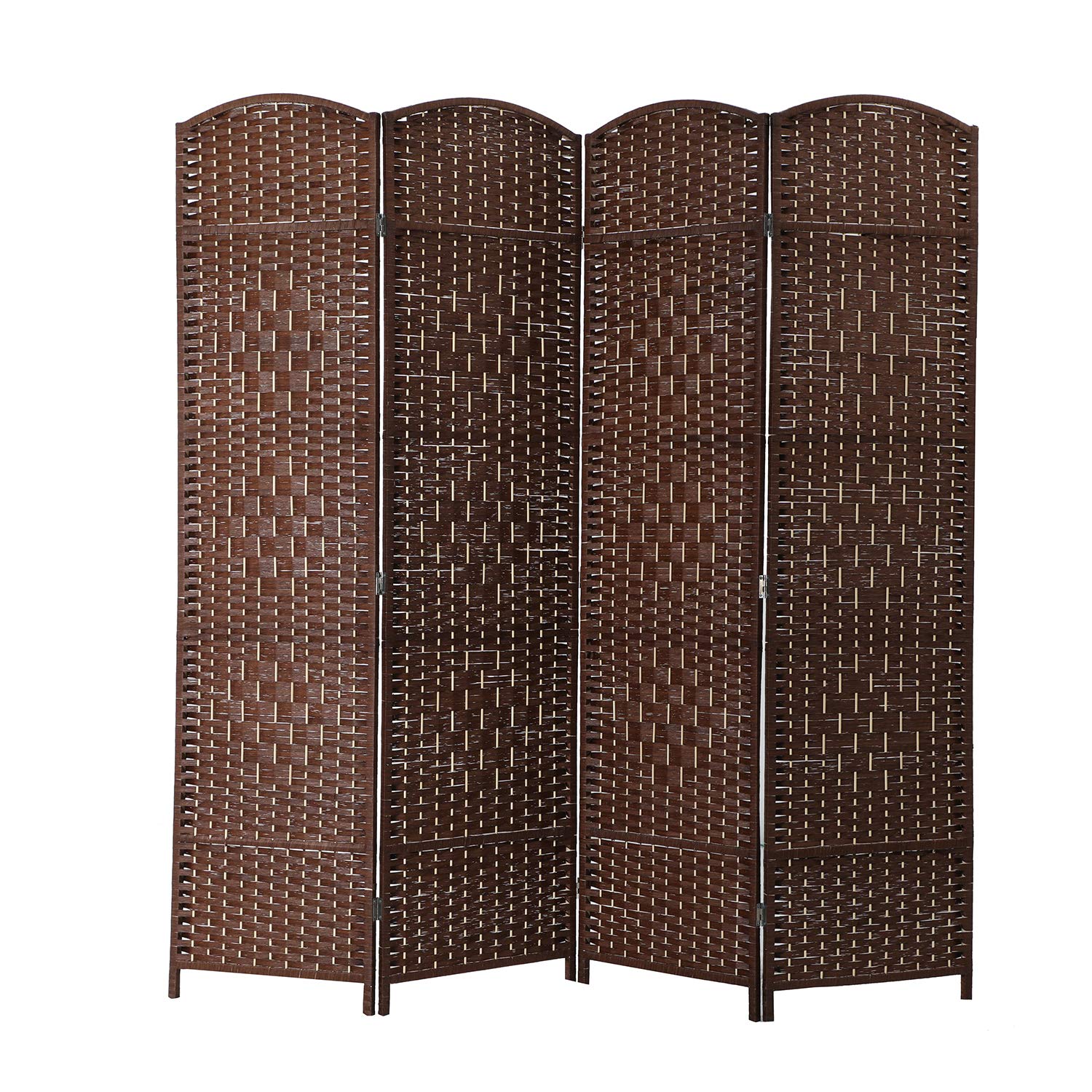 Buy ALPHA HOME Woven Room Divider 4 Panel 6 Ft Portable Wide Tall