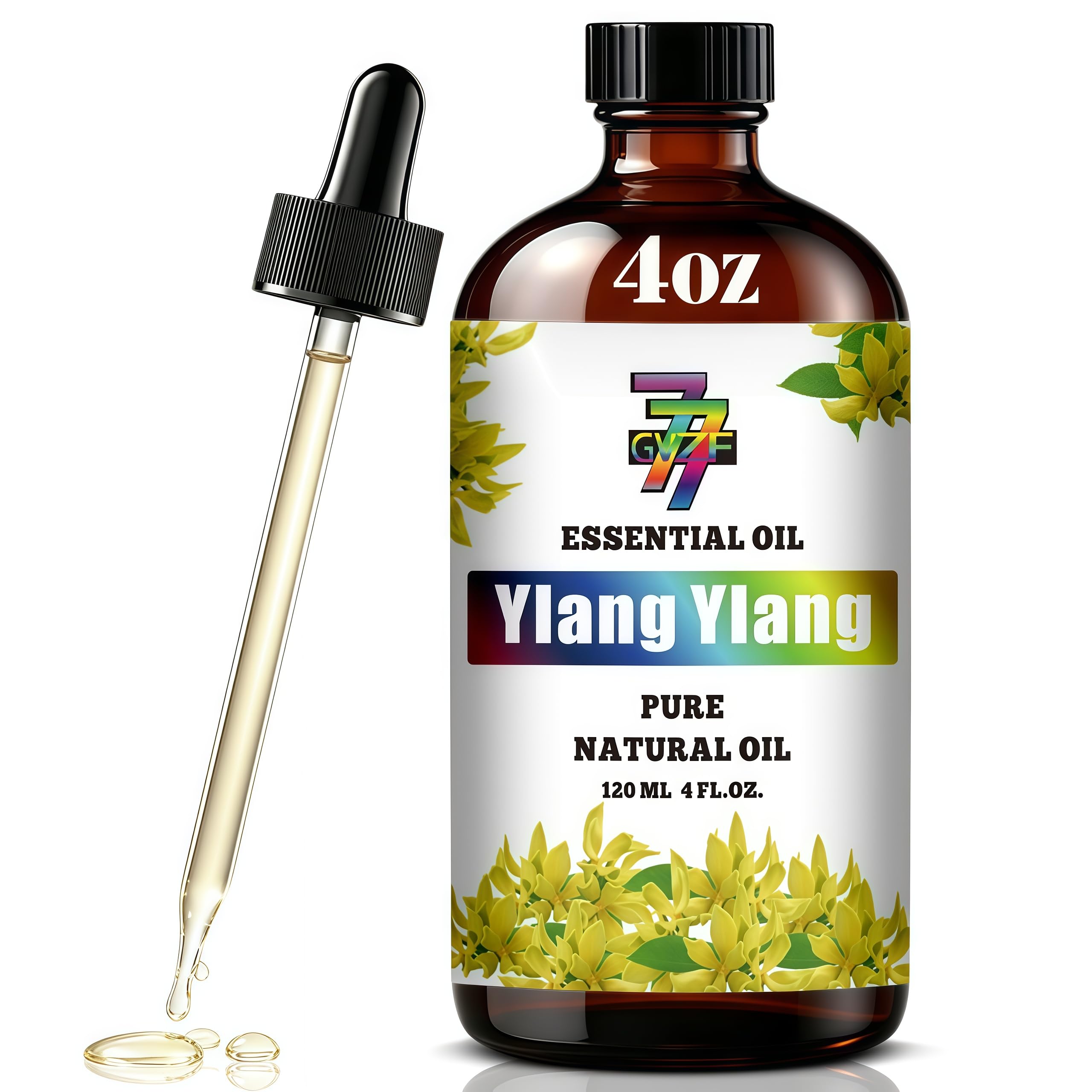 Ylang Ylang Essential Oil for Diffuser,Ylang Ylang Oil - 4 fl oz