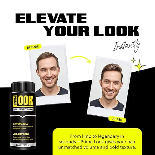 Miniatura 2 de PrimeLook - Polvo para peinar el cabello, aspecto natural para hombres y mujeres, volumen y acabado mate, polvo de peinado con textura basada, 0.88