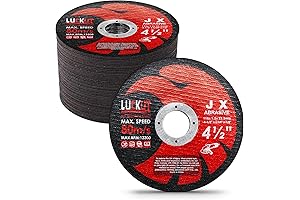 4.5-Inch Cut-Off Metal Blade Wheels for Angle Grinders (Pack of 50)