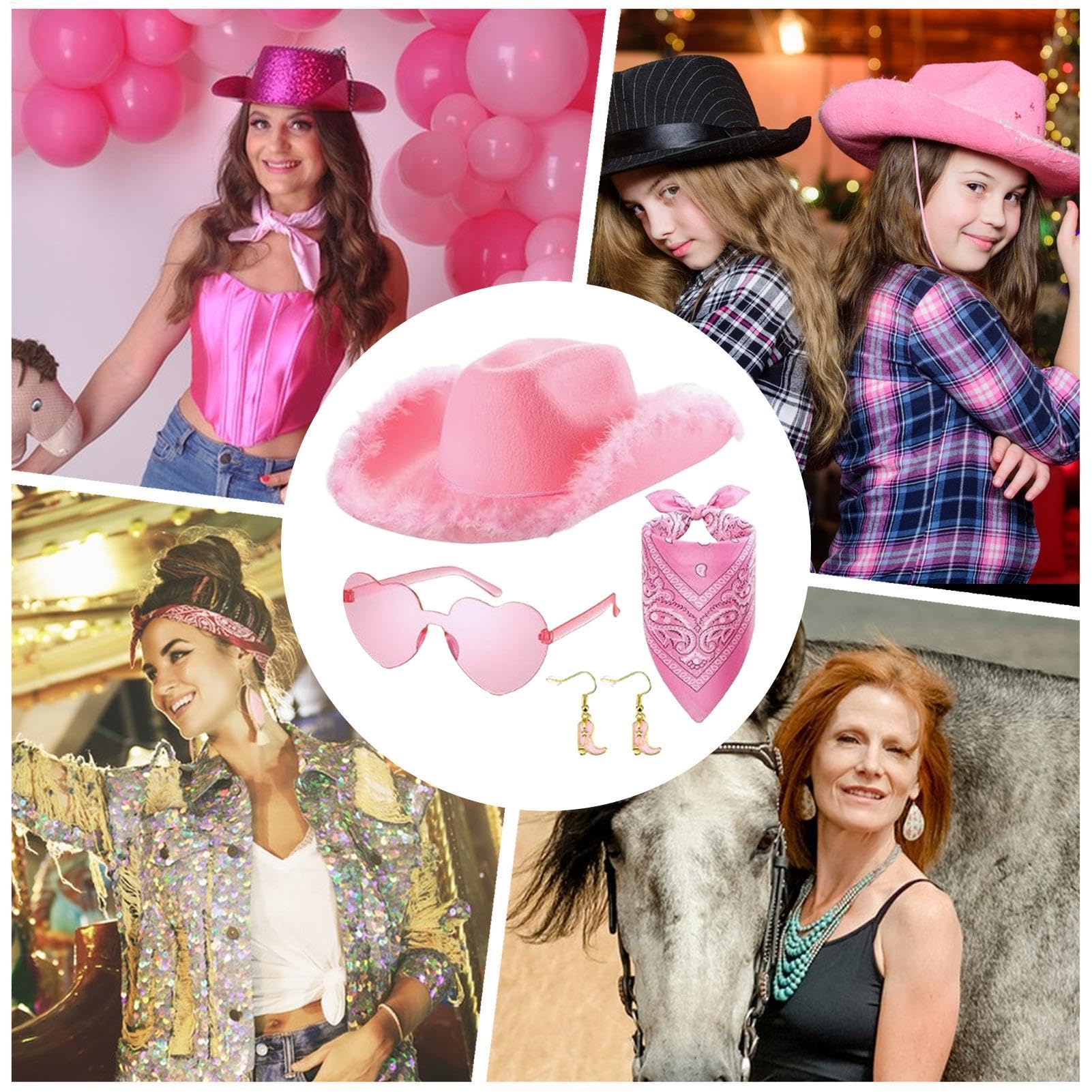 Pink Costume Cowboy Hat, 4X Cowboy Pink Hat, Costume Cowboy Hat For Women, Cowgirl Hat For Women, Role Play Cowboy Hat, Pink Cowgirl Hat, Women’s Cowboy Hat For Festivals, Country Concert Cowboy Hat,