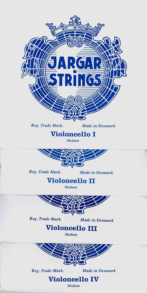 チェロ弦 Jargar medium 4つセット（C, D, G, A） Amazon | ヤーガー チェロ弦 4/4 Set | チェロ弦 | 楽器・音響機器