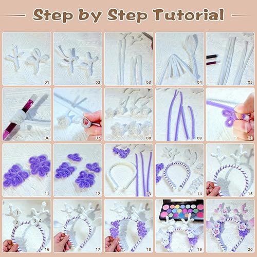 Miniatura 5 de Juego de 100 limpiapipas de chenilla, de color sólido, para limpiar tuberías, manualidades, manualidades, decoración, tallos de felpilla (beige)