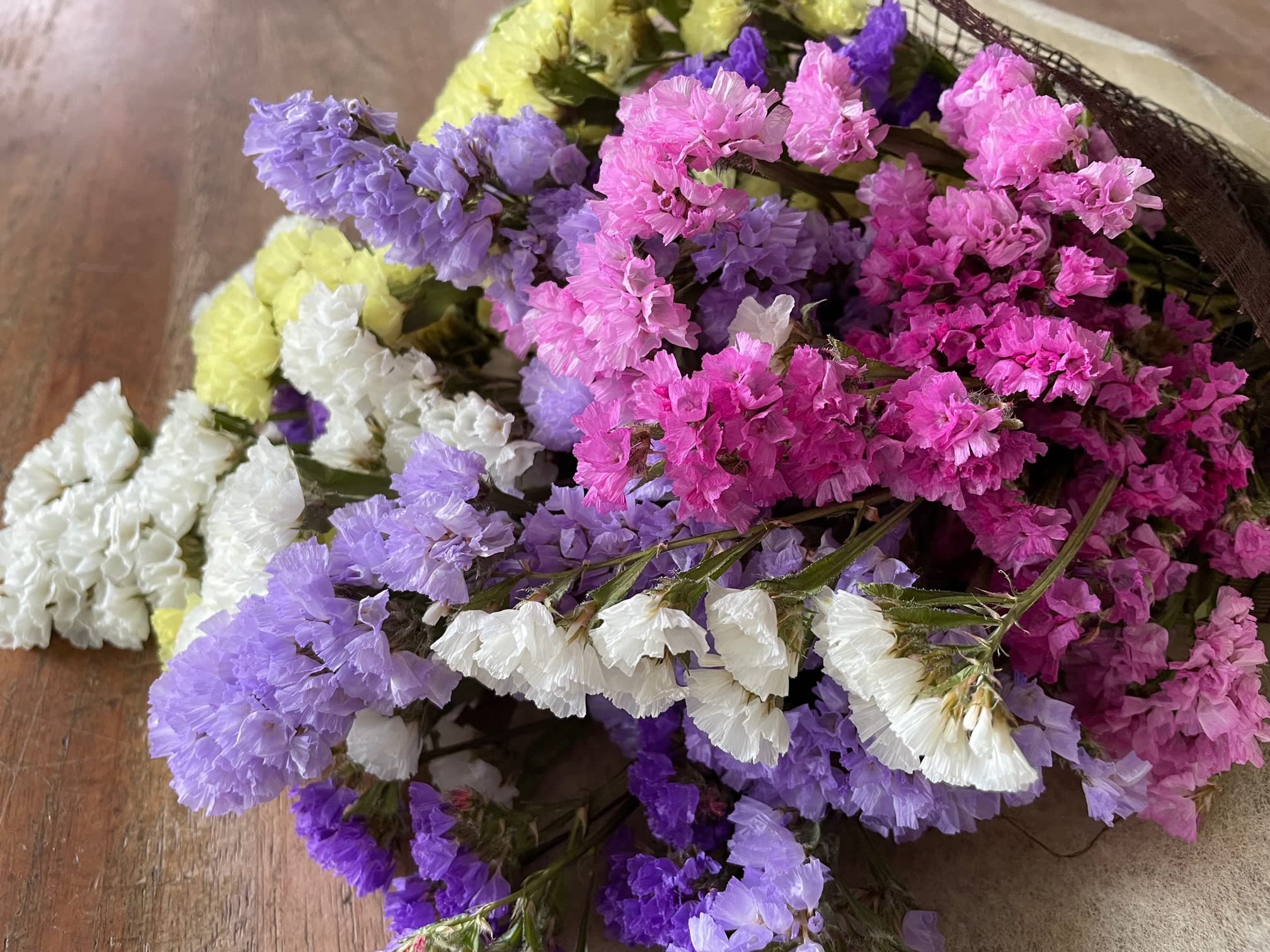 スターチスのスワッグ | ドライフラワースワッグと布雑貨