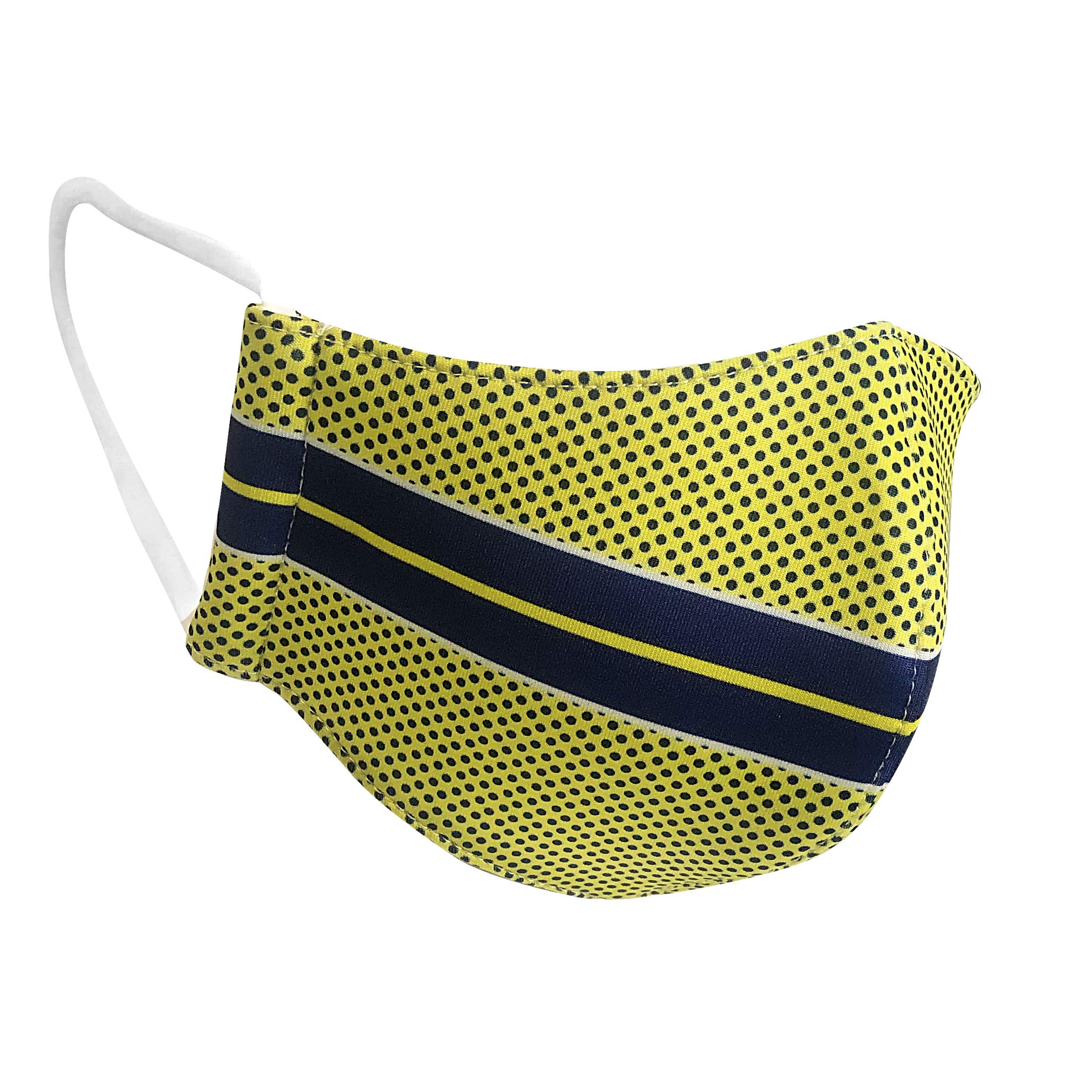 Icon Sports Club America Soccer Team Club Reusable Face Covering Cloth, Yellow, Navy Blue, one Size (AME-B02)