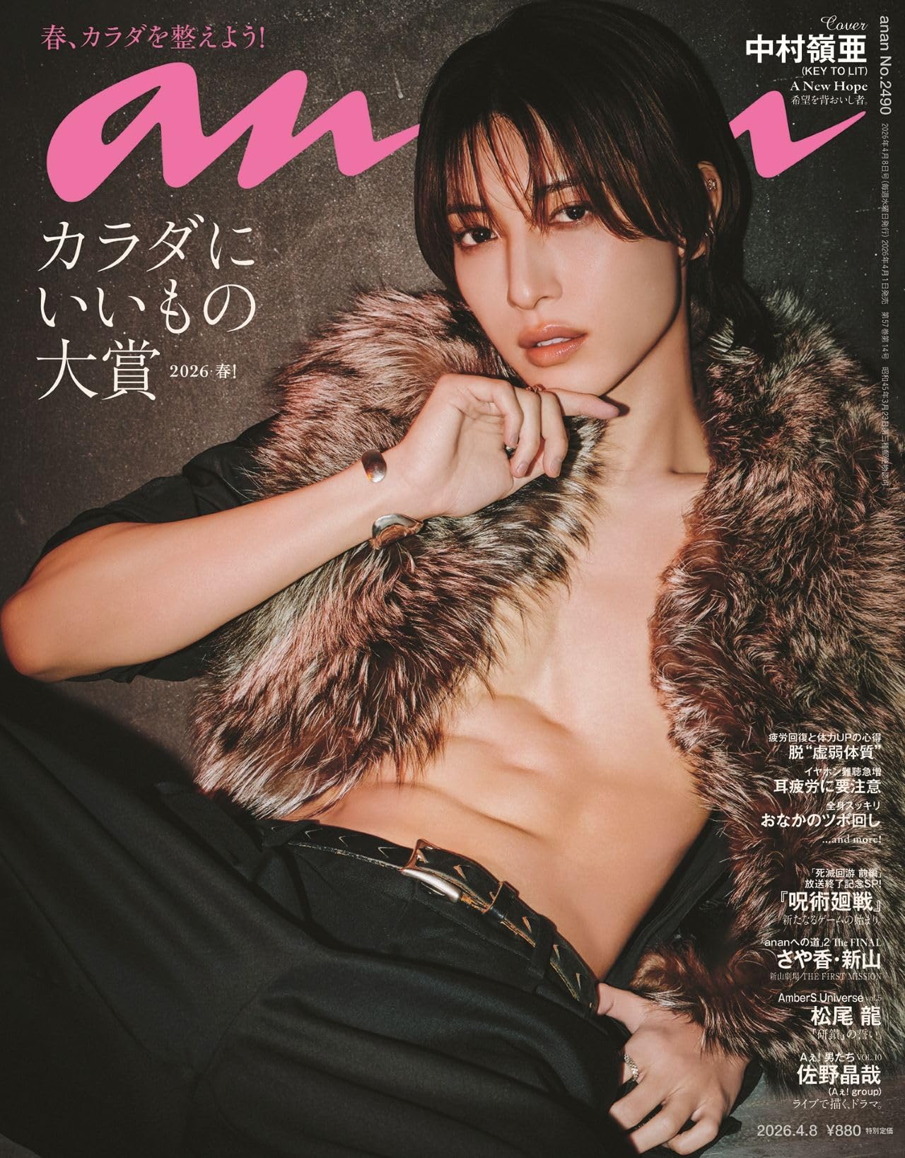 anan(アンアン)2026/04/08号 No.2490[カラダにいいもの大賞2026・春 anan(アンアン)2026/04/08号 No.2490[カラダにいいもの大賞2026・春