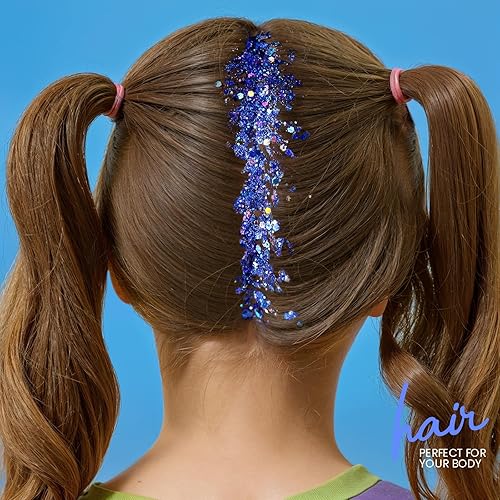 Vista 37 de Teenitor Purpurina corporal, purpurina facial, purpurina blanca, 2.82 oz/2.8 onzas, gel de purpurina para el cabello, purpurina para rave, purpurina