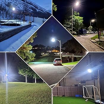 XCQMHF Solar Street Light Dusk to Dawn 6000W, 600000LM