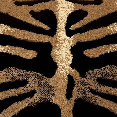 Vista 3 de Tapete, Home dynamix, colección Tribeca, extra largo personalizable, Polipropileno, negro, marfil, (Black-ivory)