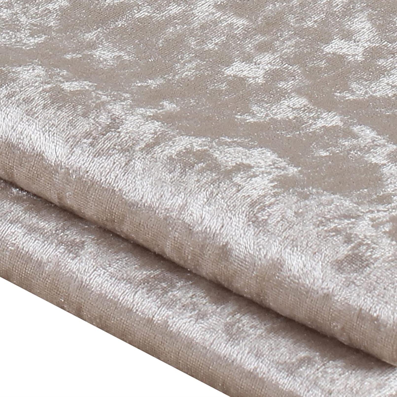 Tissu velours textile polaire fleece gris clair pour rideaux occultants
