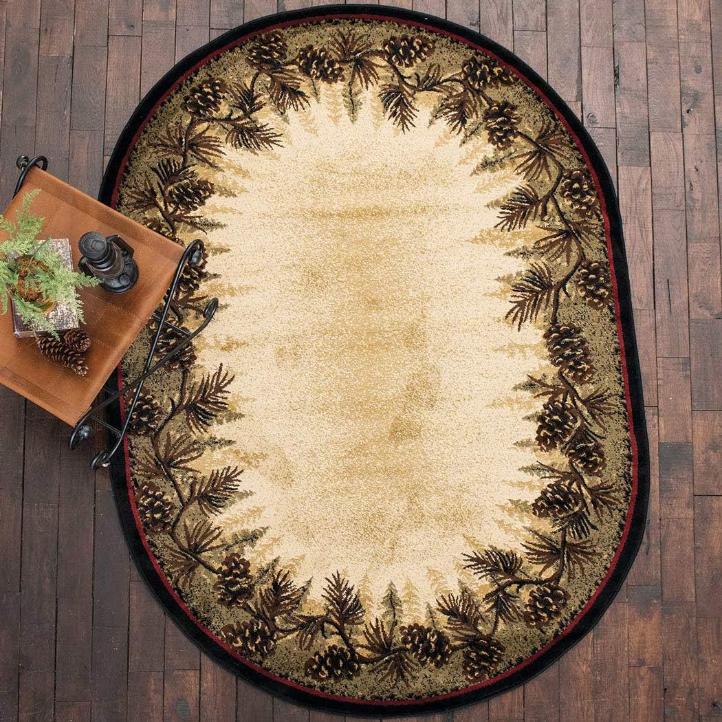 BLACK FOREST DECOR Village Pines Rug - 2 x 8, Polypropylene, Stain Resistant, Indoor Area Rug, 3" W x 7" L x 3" W