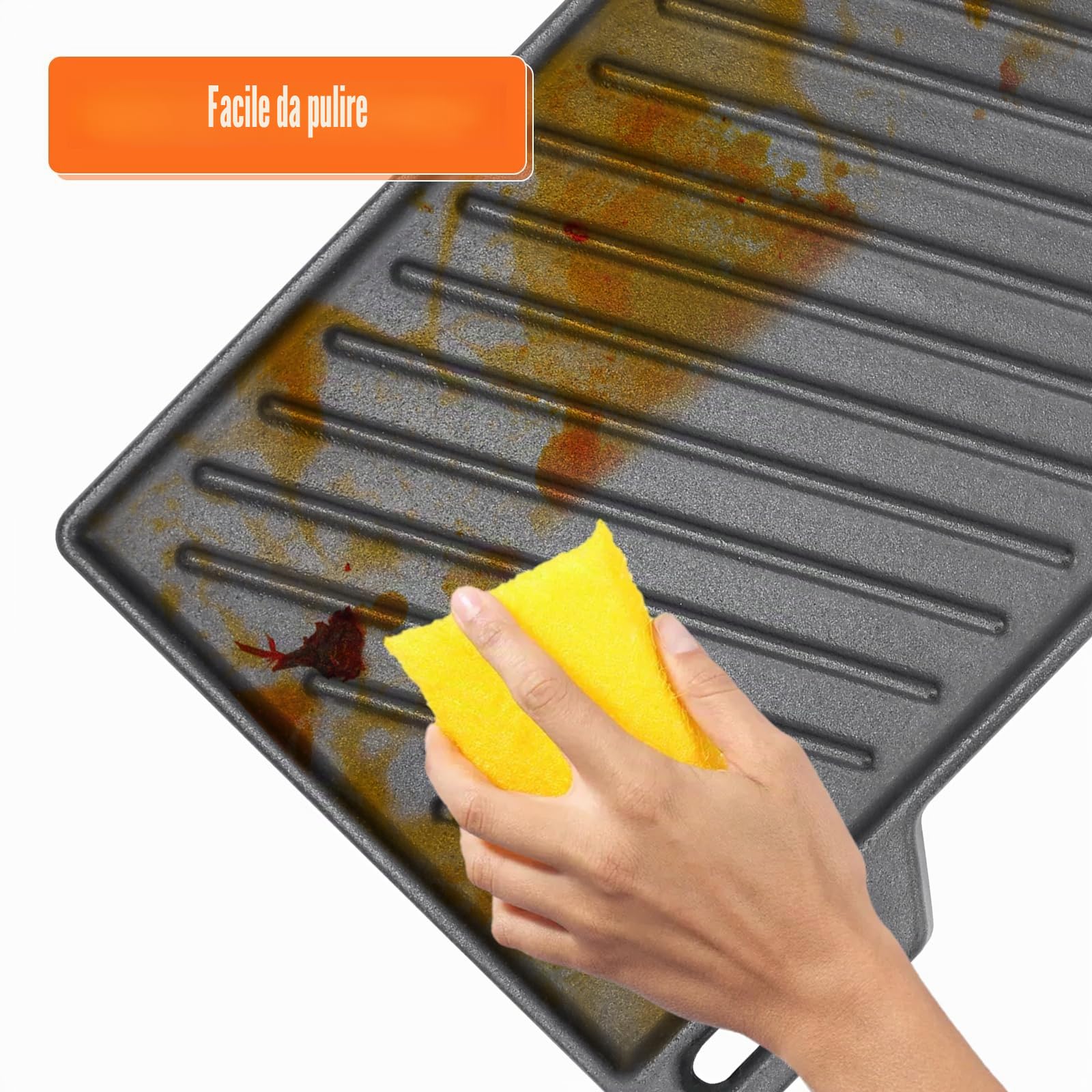 GFTIME Piastra in ghisa 41,5 x 23,5 cm per Burnhard Fred, Plancha per Rösle Artiso G2, piastra girevole a gas per Burnhard Fred, Fred JR, Burnhard Big Fred, Fat Fred, Taino Platinum, Black 4/6 Series