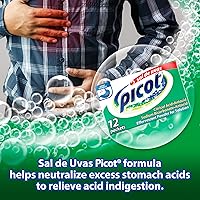 Vista 4 de Sal de Uvas Picot, Solución de polvo efervescente, antiácido, 0.17 onzas, paquete de 4 paquetes de 8 antiácidos, 4 cajas