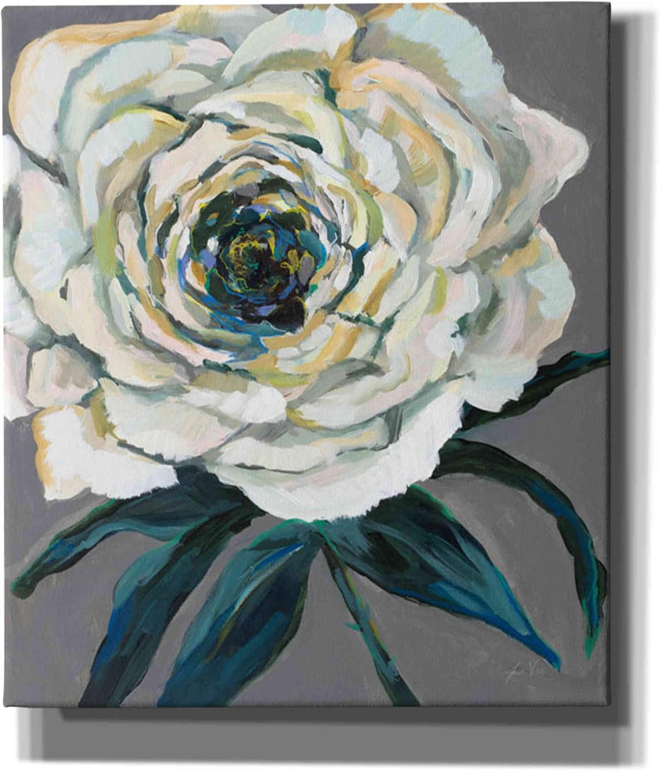 Epic Graffiti "Rose by Jeanette Vertentes, Canvas Wall Art, 12"x16"