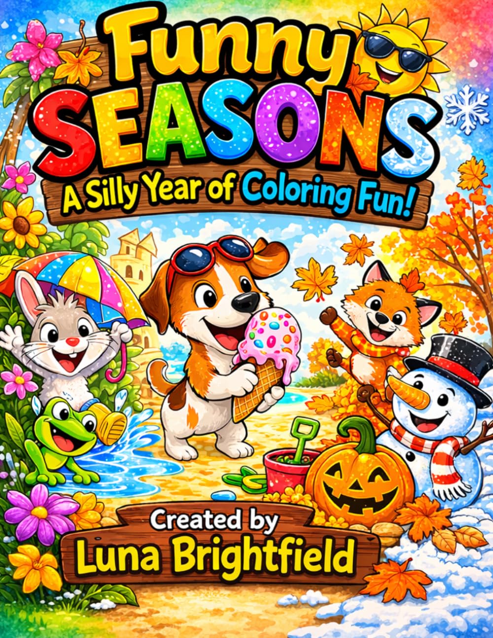 Funny Seasons: A Silly Year of Coloring Fun!