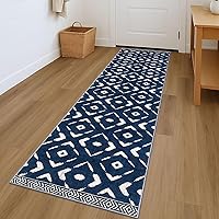 Vista 100 de KILOCOCO Tapete de entrada lavable a máquina, pequeño, para interior, súper suave, antideslizante, diseño geométrico, para cocina, dormitorio, Gris