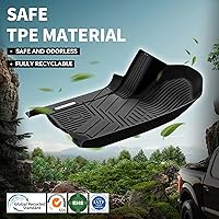 Vista 7 de Alfombrillas OEDRO para Chevy Tahoe/GMC Yukon 2015-2020, revestimientos antideslizantes de TPE de ajuste personalizado, tapetes delanteros