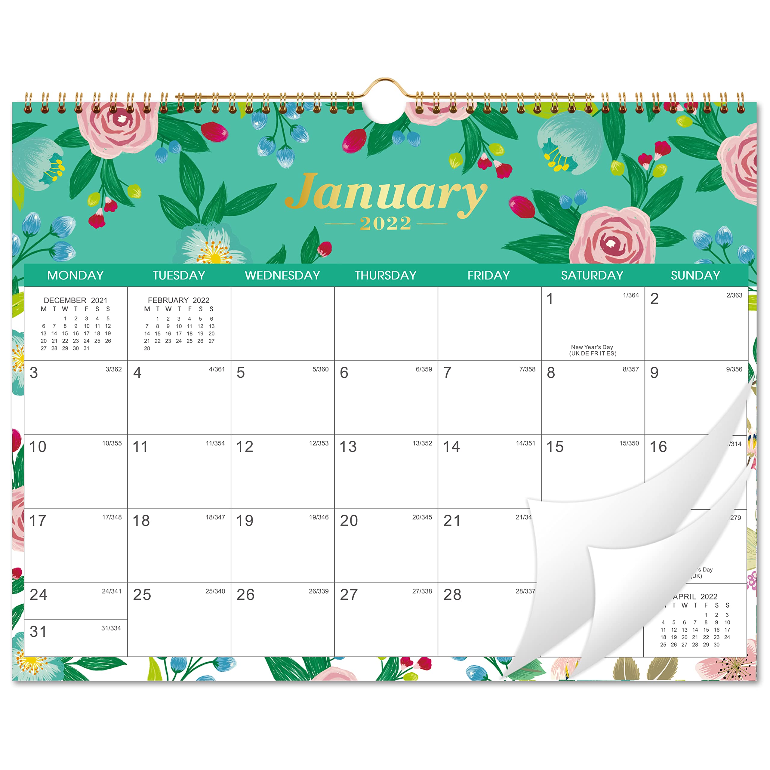 Buy 2022 Wall 12 Monthly 2022 Starts from January 2022 to Dec 2022